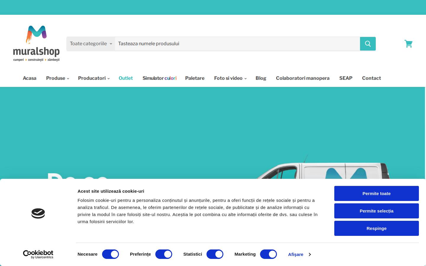 muralshop.ro homepage screenshot
