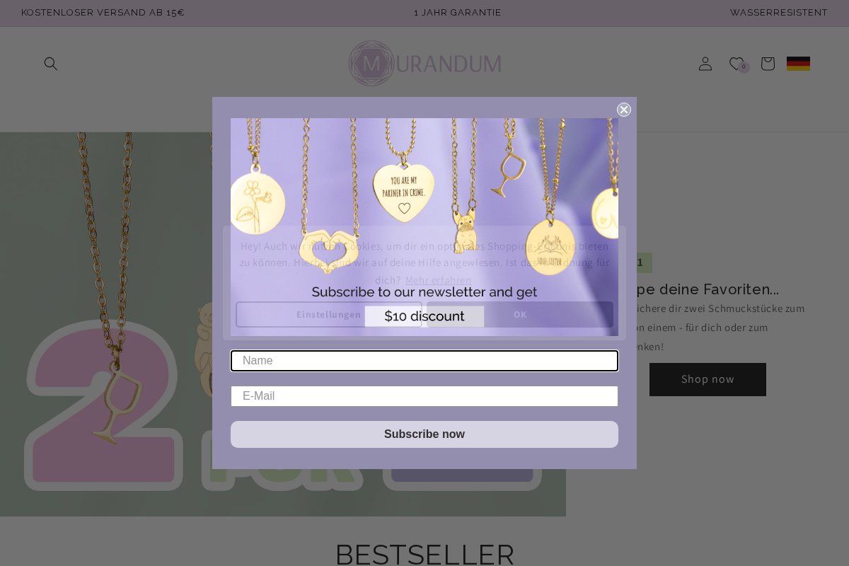 Murandum homepage screenshot