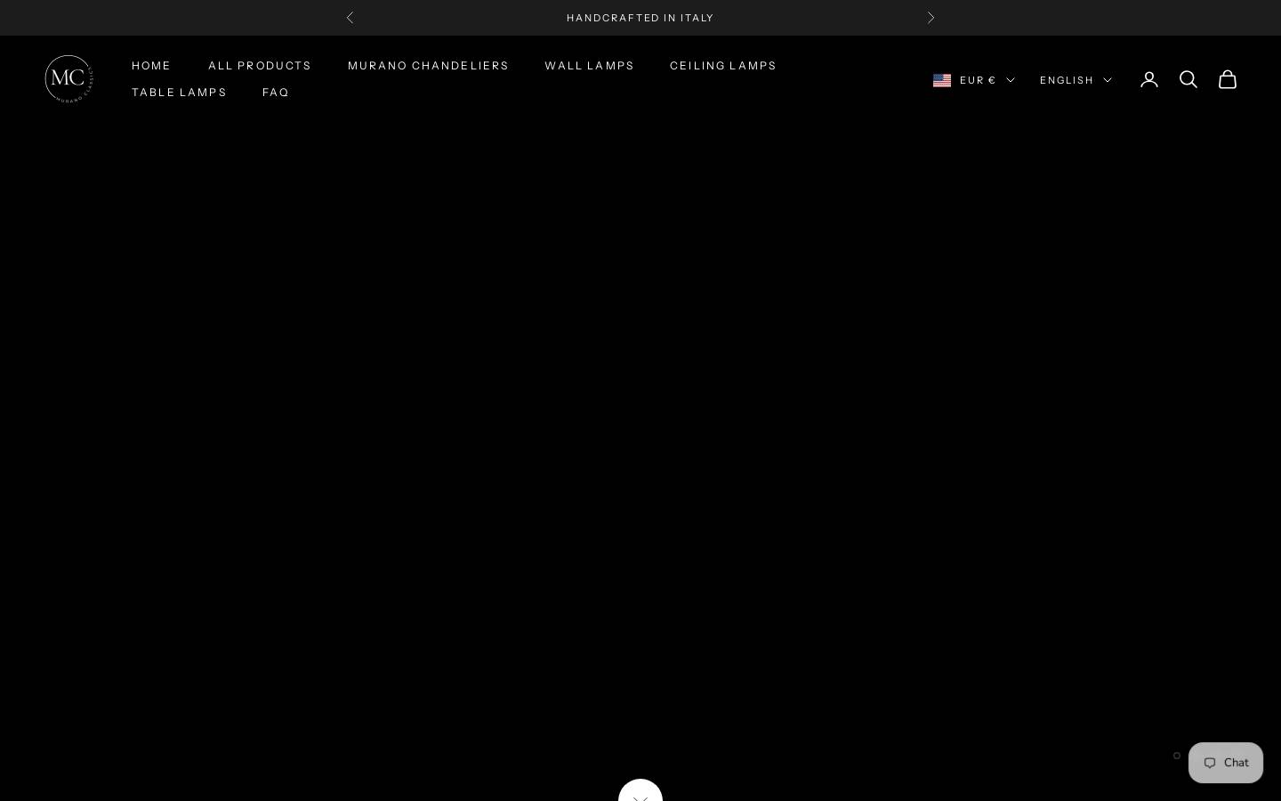 Murano Classics homepage screenshot