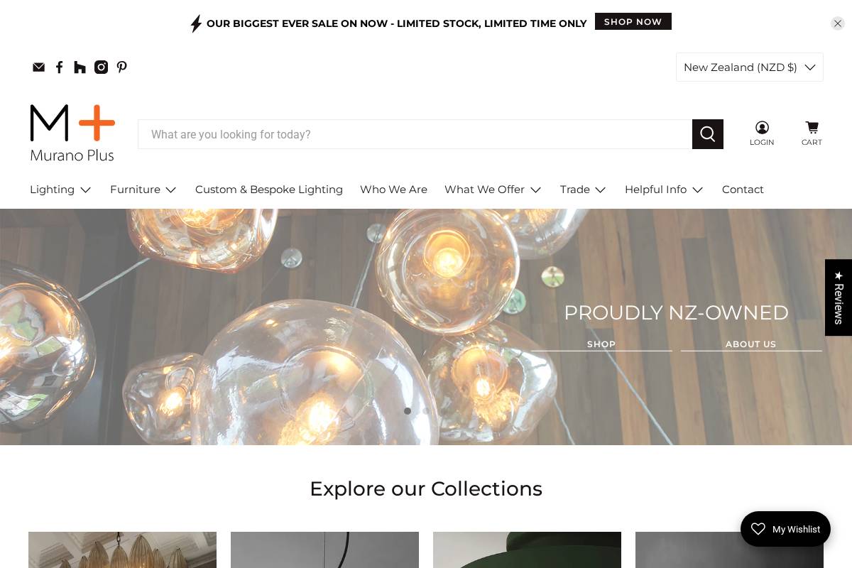 muranoplus.com homepage screenshot