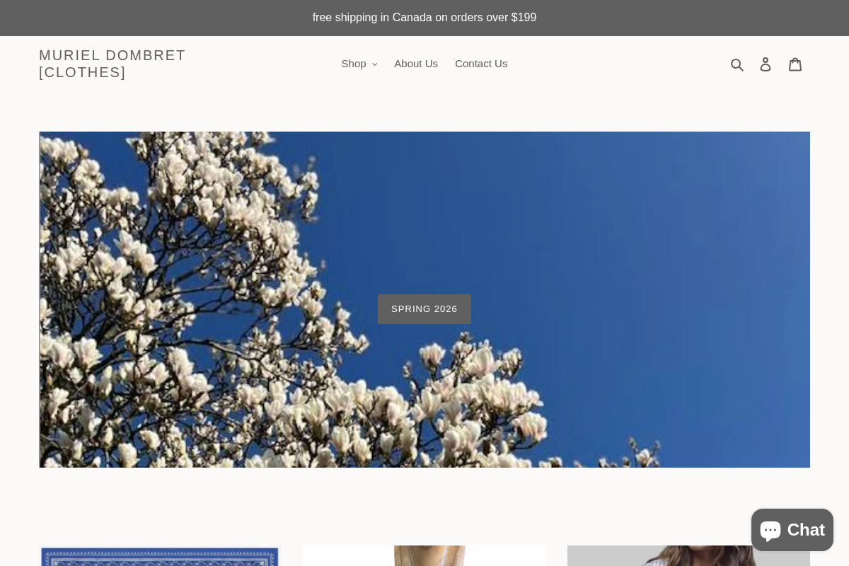 murieldombret.com homepage screenshot