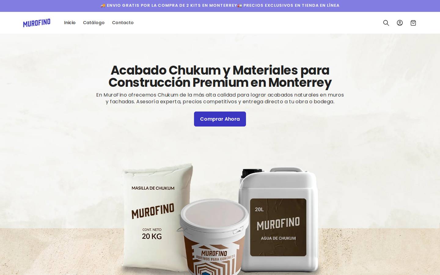 murofino.com homepage screenshot