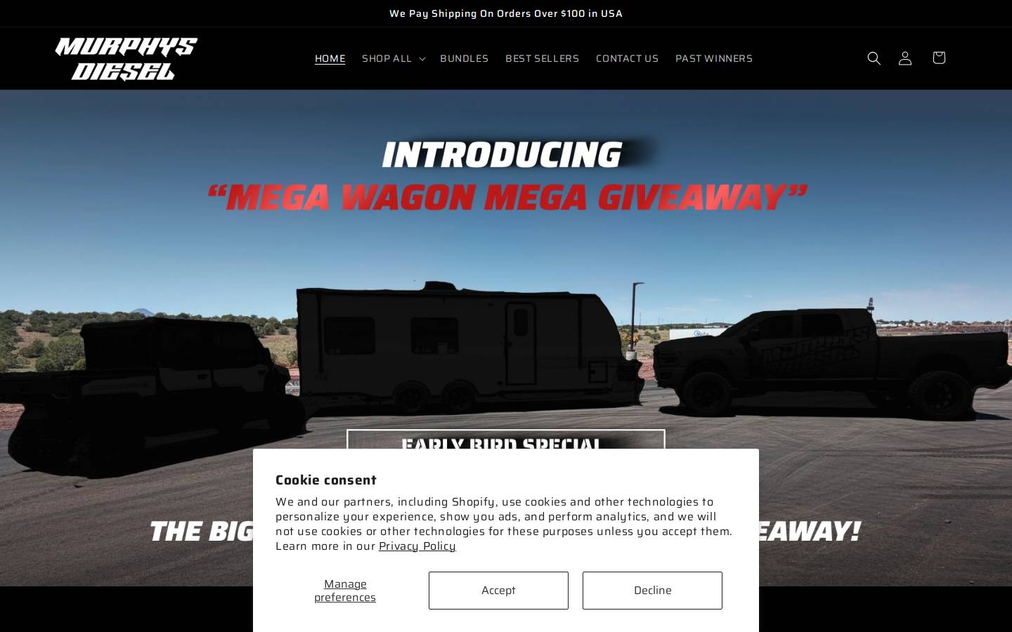 murphysdieselstore.com homepage screenshot