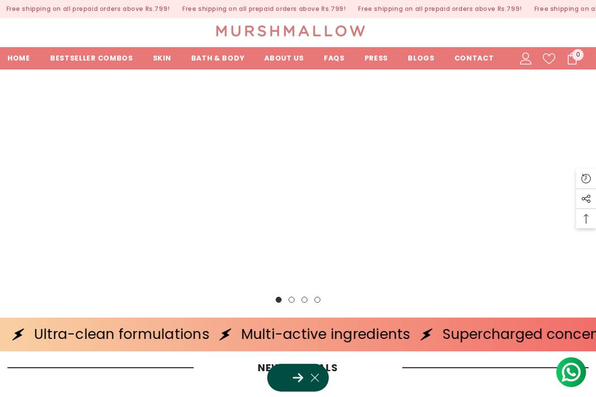 murshmallow.com homepage screenshot