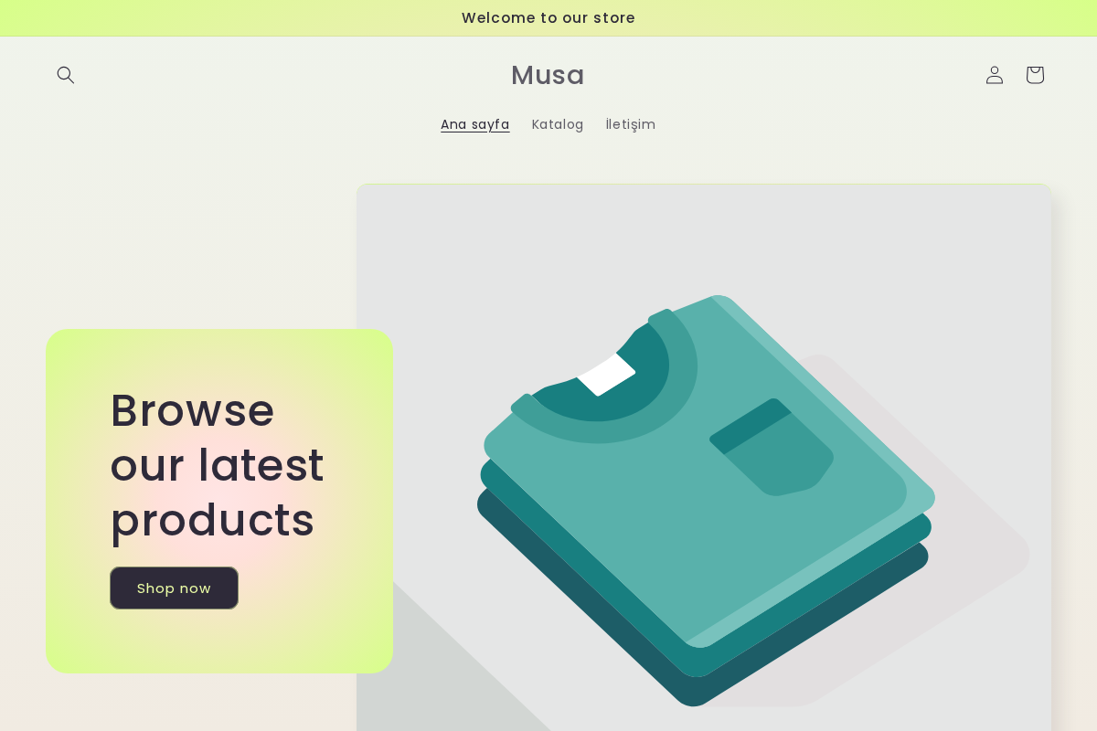 Musa homepage screenshot
