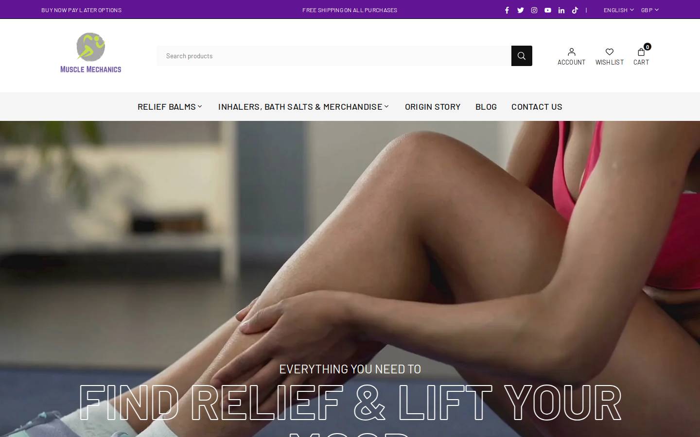 muscle-mechanics.com homepage screenshot