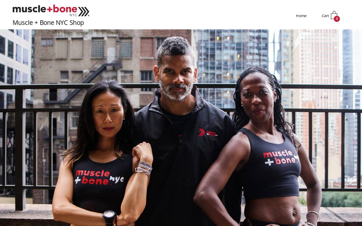 muscleandbonenyc.com homepage screenshot