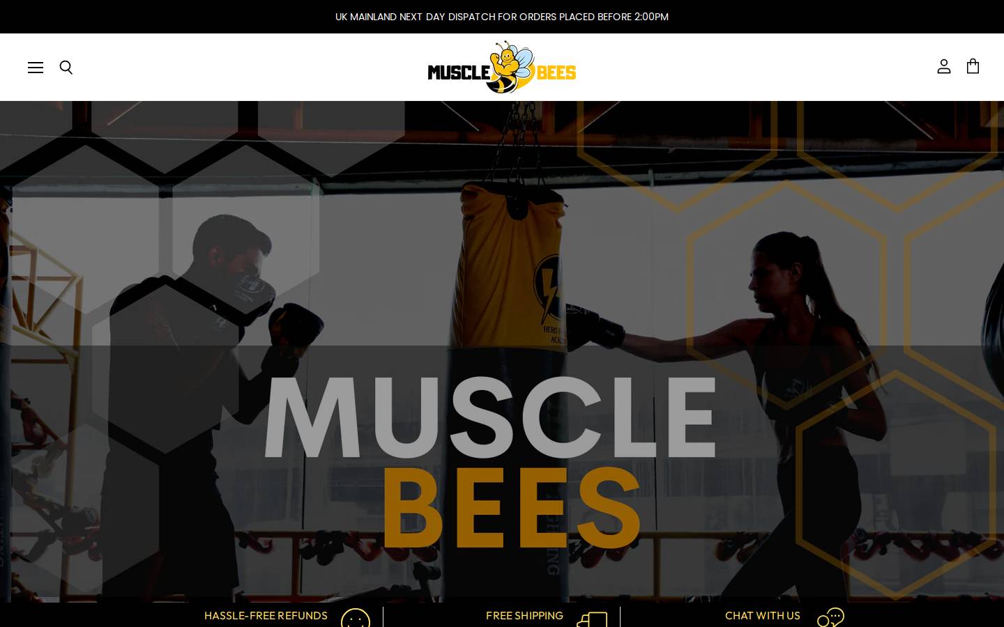 musclebees.com homepage screenshot