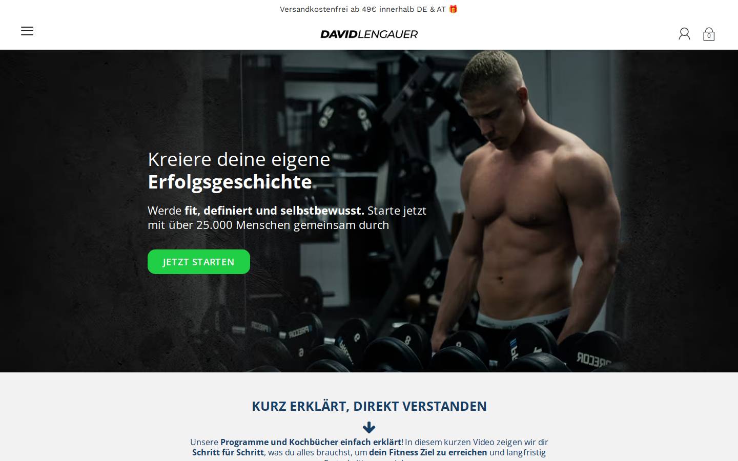 musclekitchen.de homepage screenshot