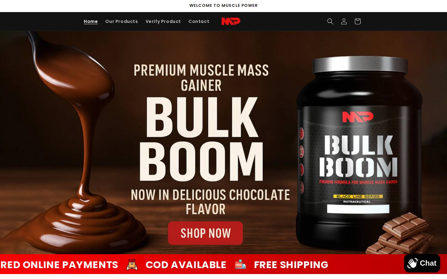 musclepower.online homepage screenshot