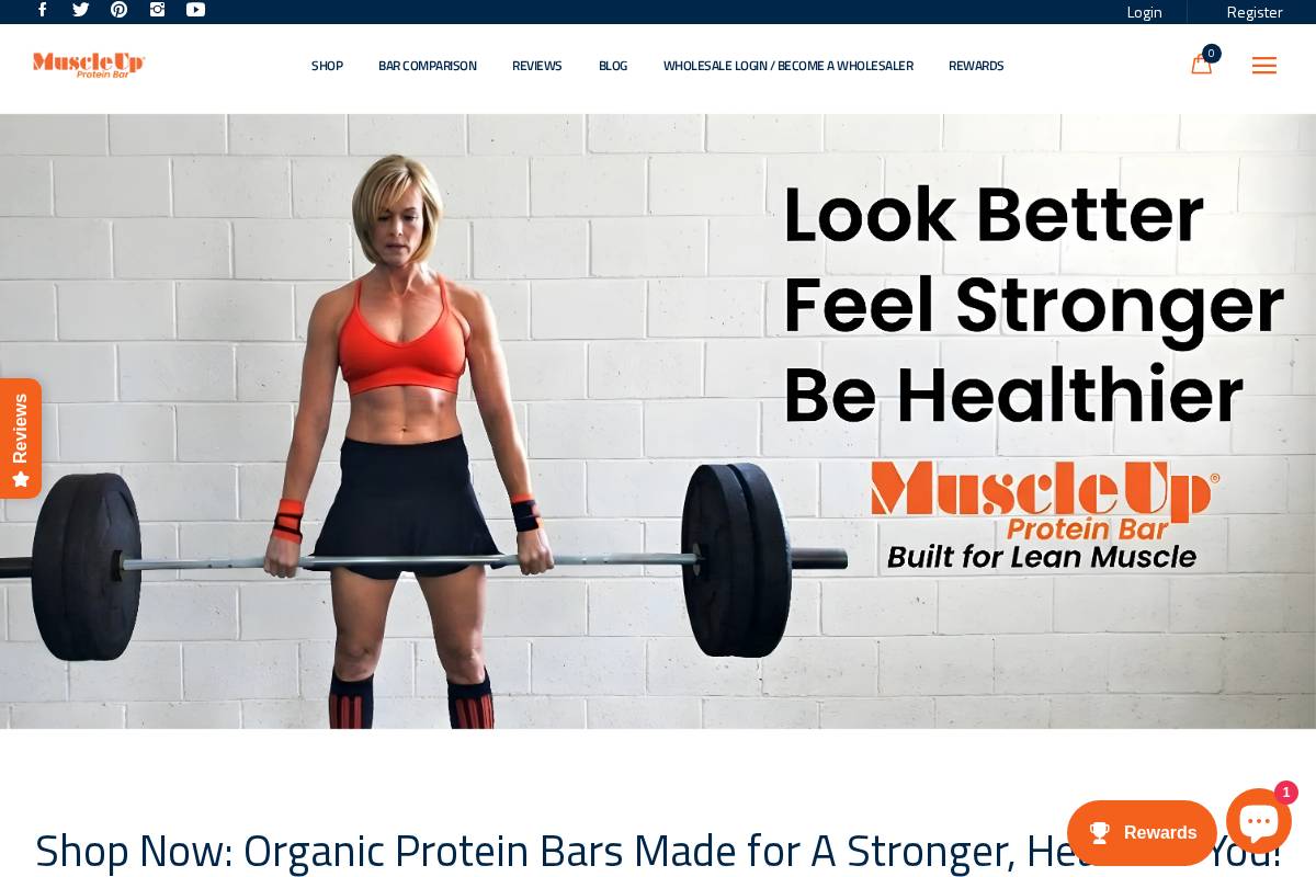 muscleupbars.com homepage screenshot