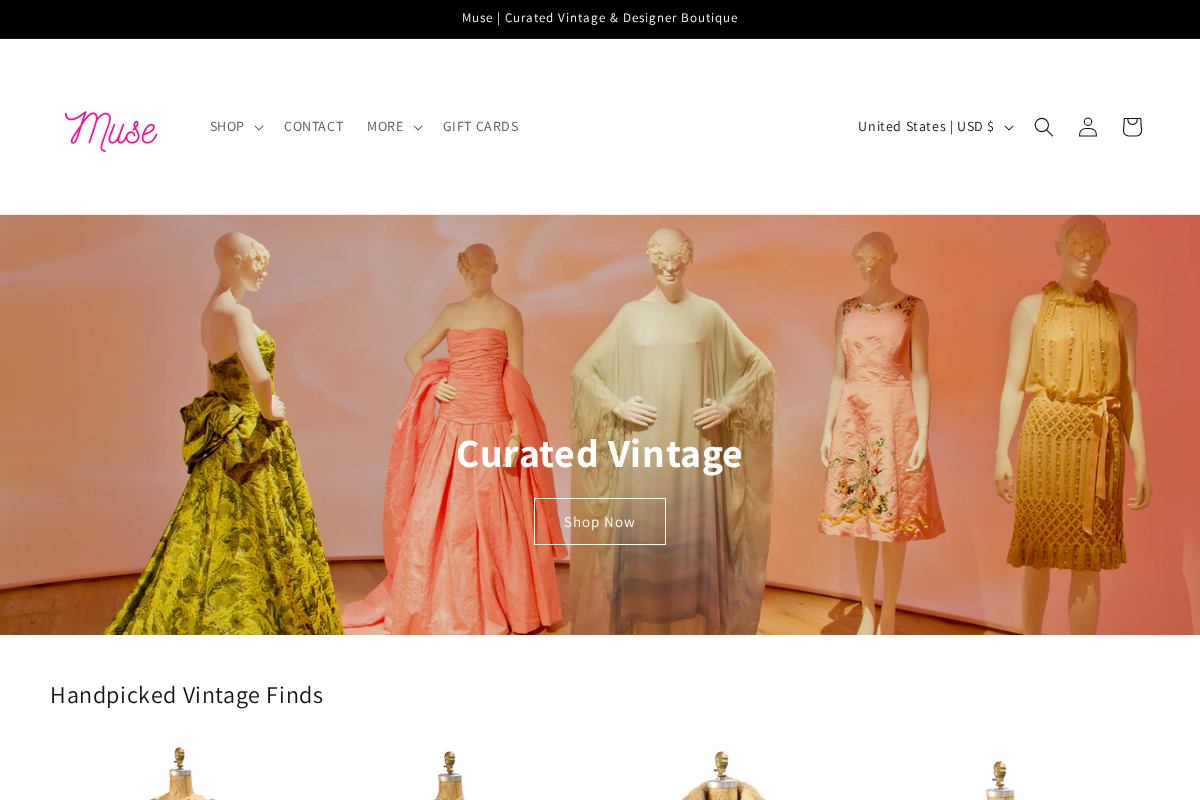 Muse homepage screenshot