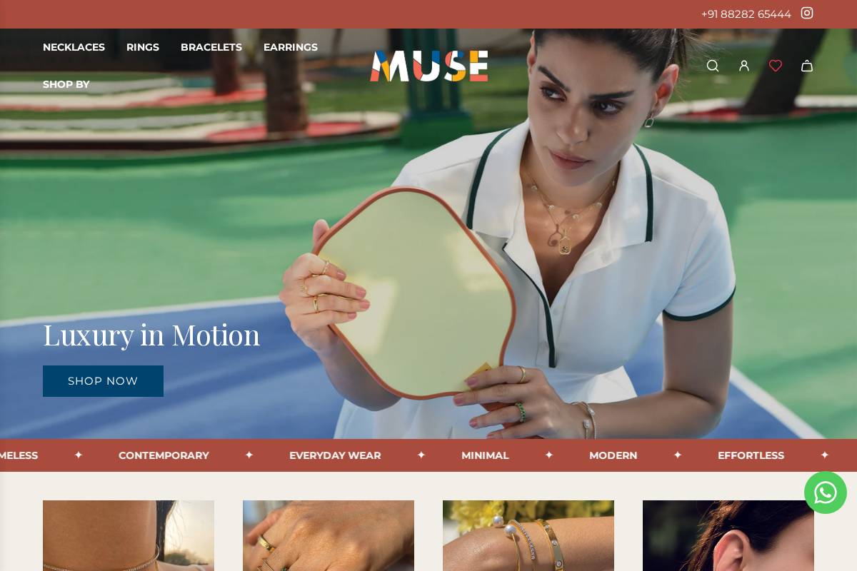 musethestore.com homepage screenshot