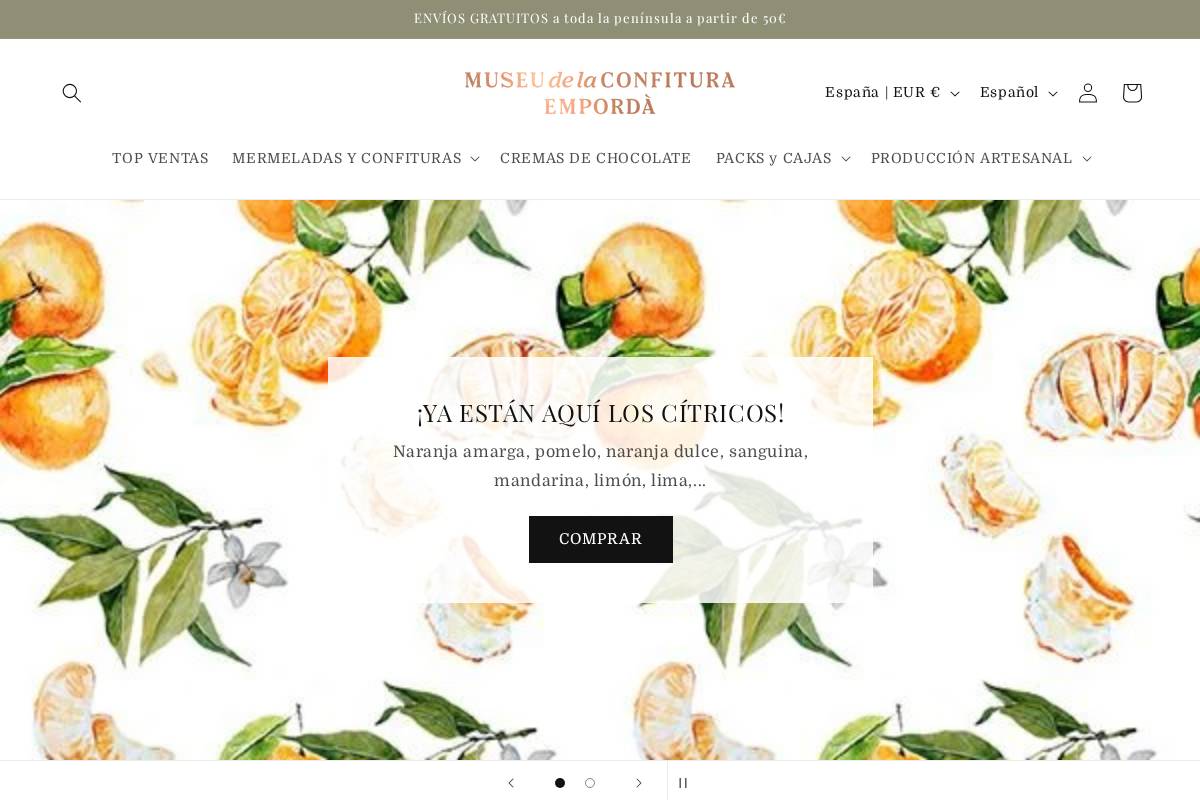 museuconfitura.com homepage screenshot