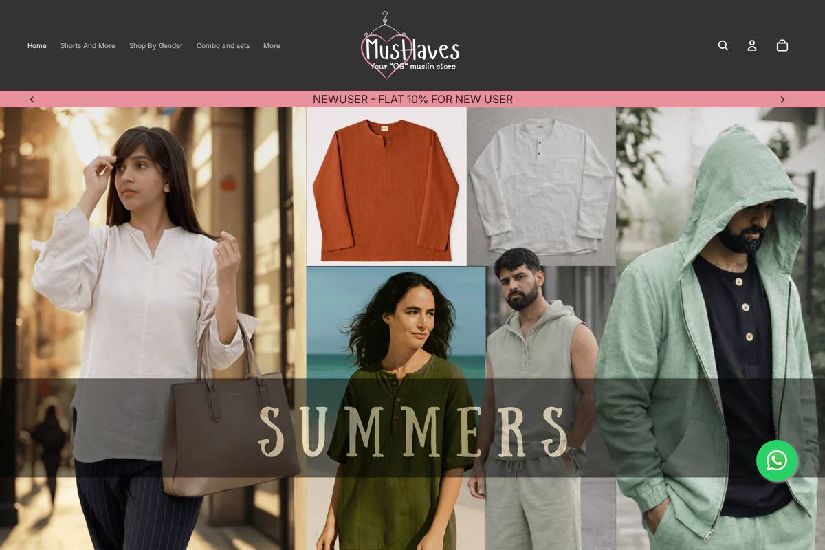 mushaves.com homepage screenshot