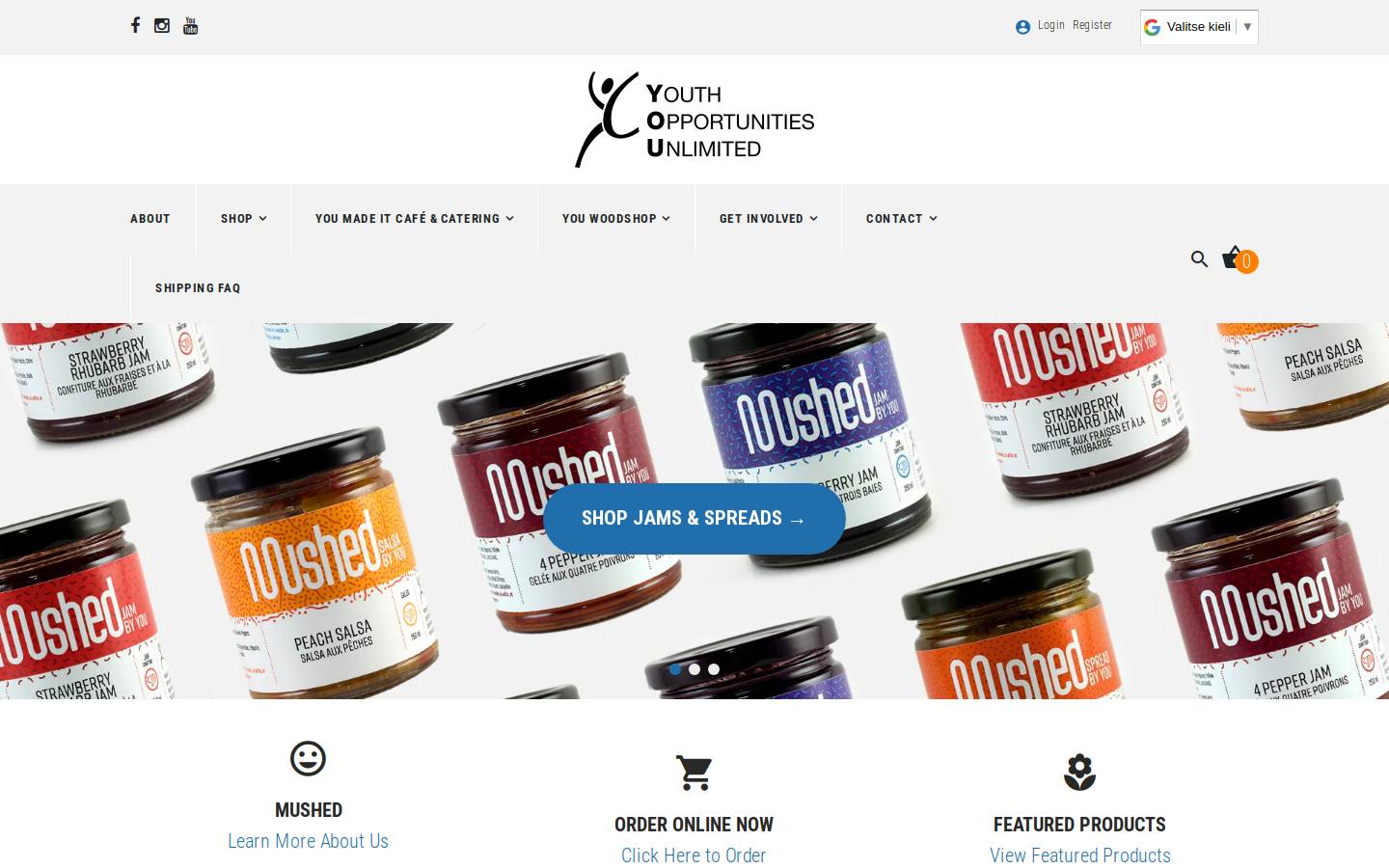 mushedbyyou.ca homepage screenshot