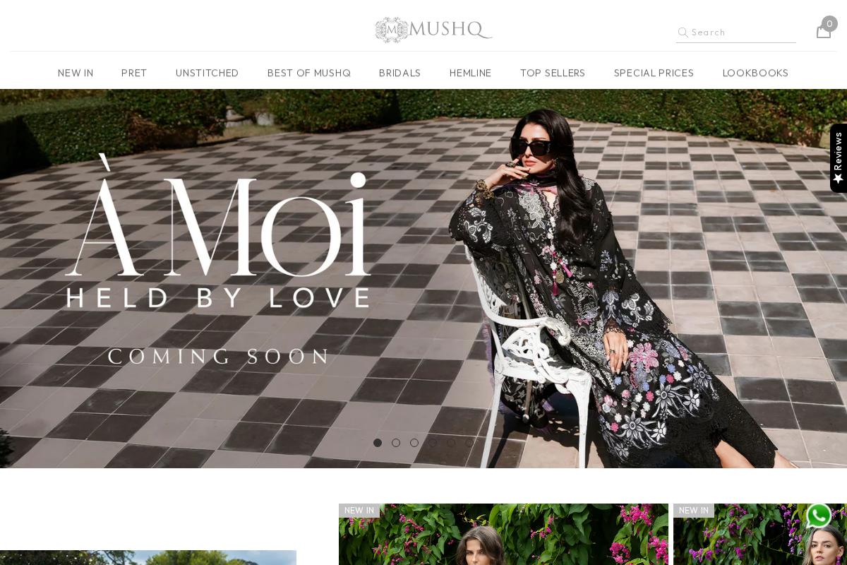 mushq.pk homepage screenshot