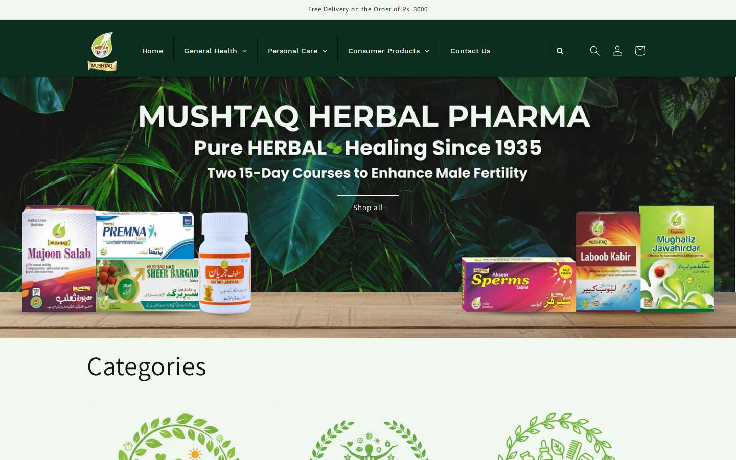 mushtaqhp.com homepage screenshot