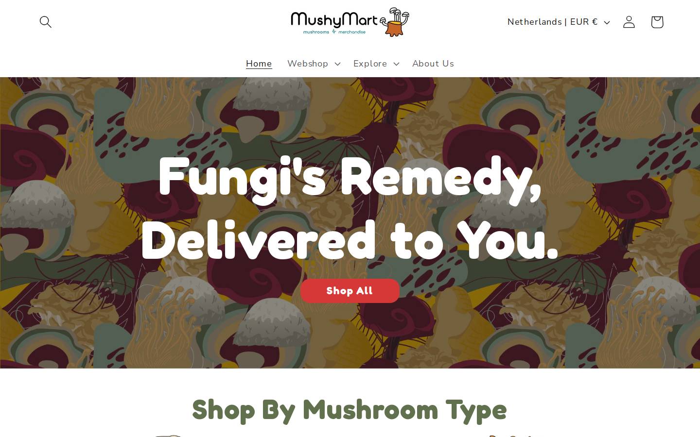 mushymart.com homepage screenshot