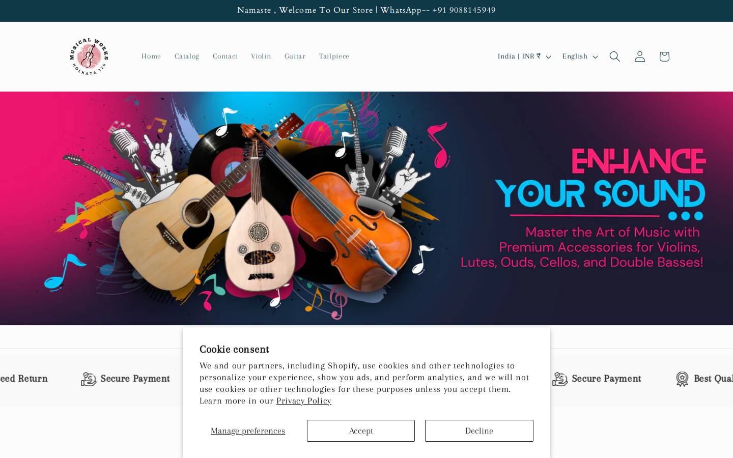 musicalworks.in homepage screenshot