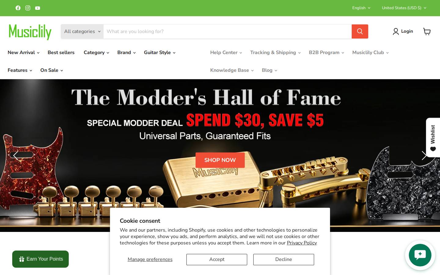Musiclily homepage screenshot