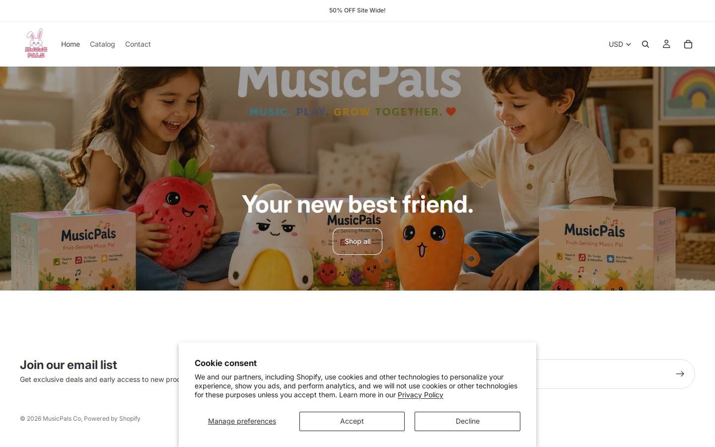 musicpalsco.com homepage screenshot