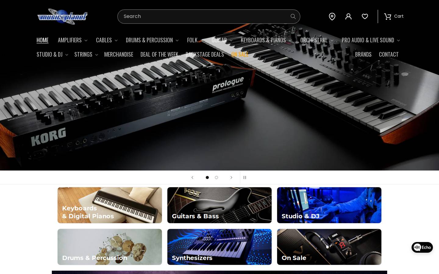musicplanet.co.nz homepage screenshot