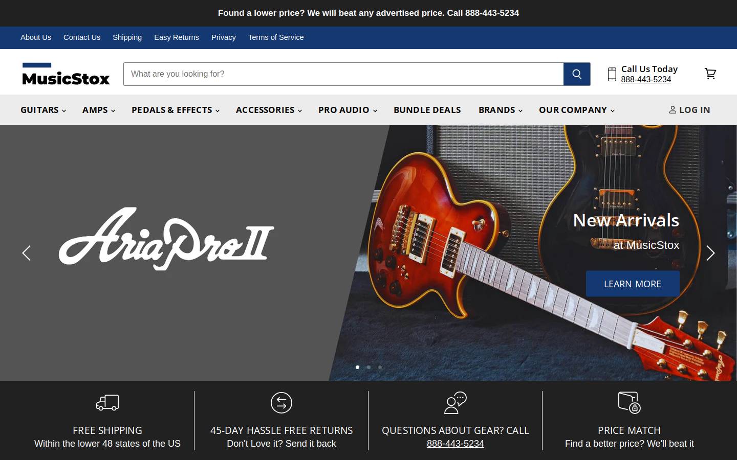 musicstox.com homepage screenshot