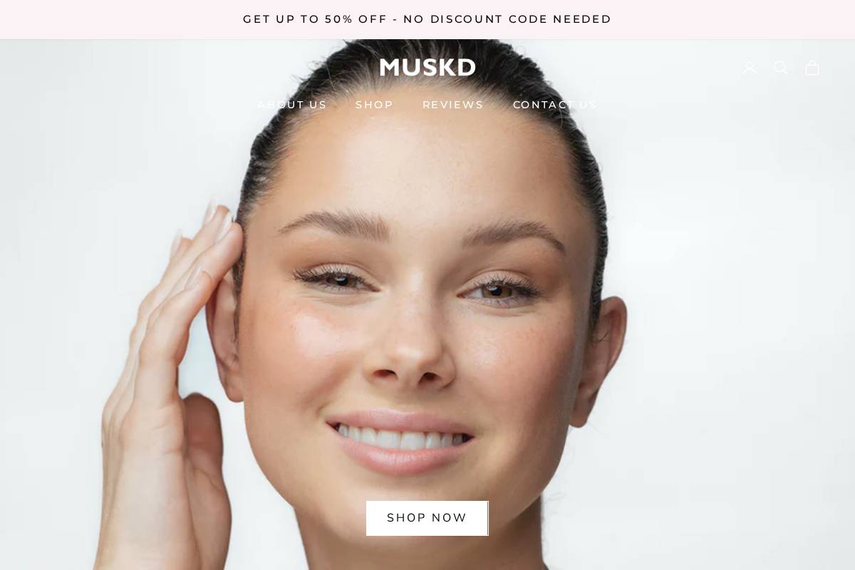 muskd.co homepage screenshot