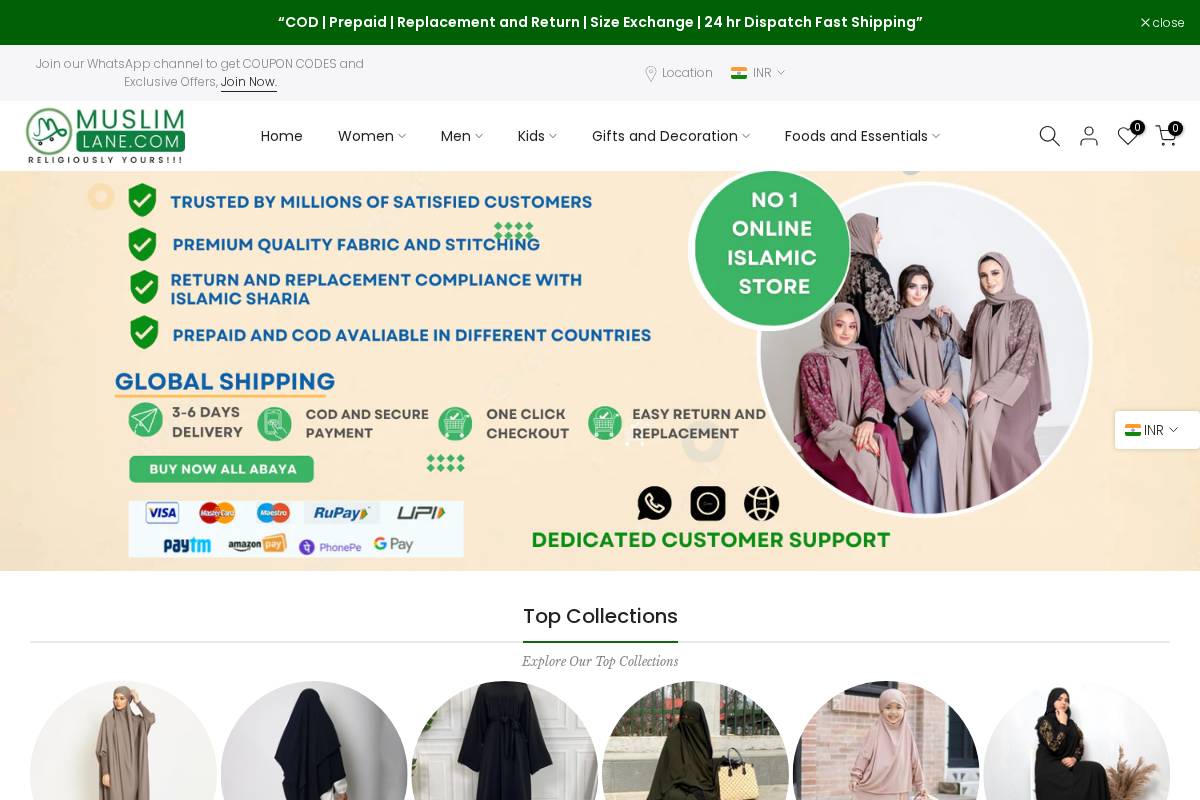 muslimlane.com homepage screenshot