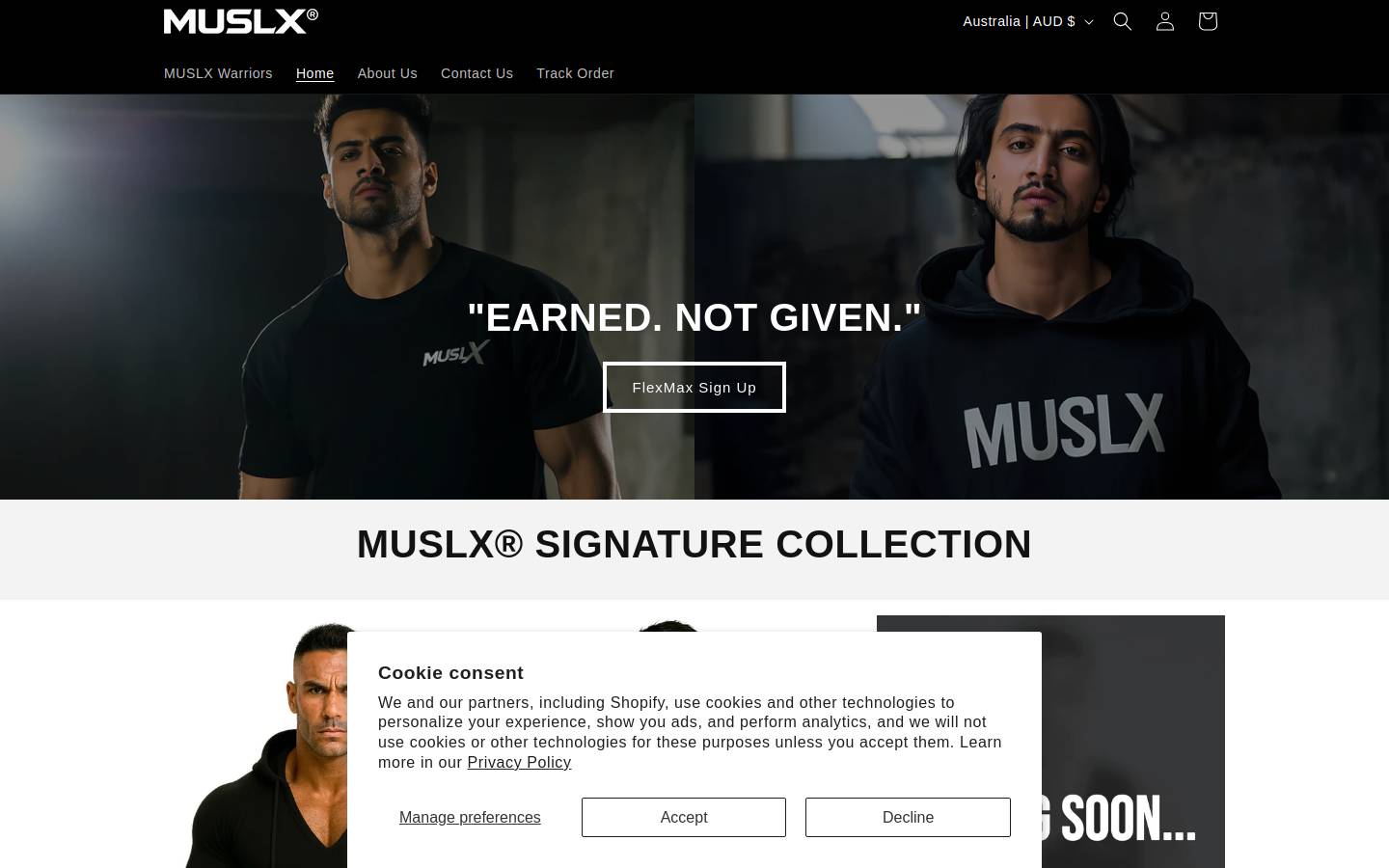 muslx.com homepage screenshot