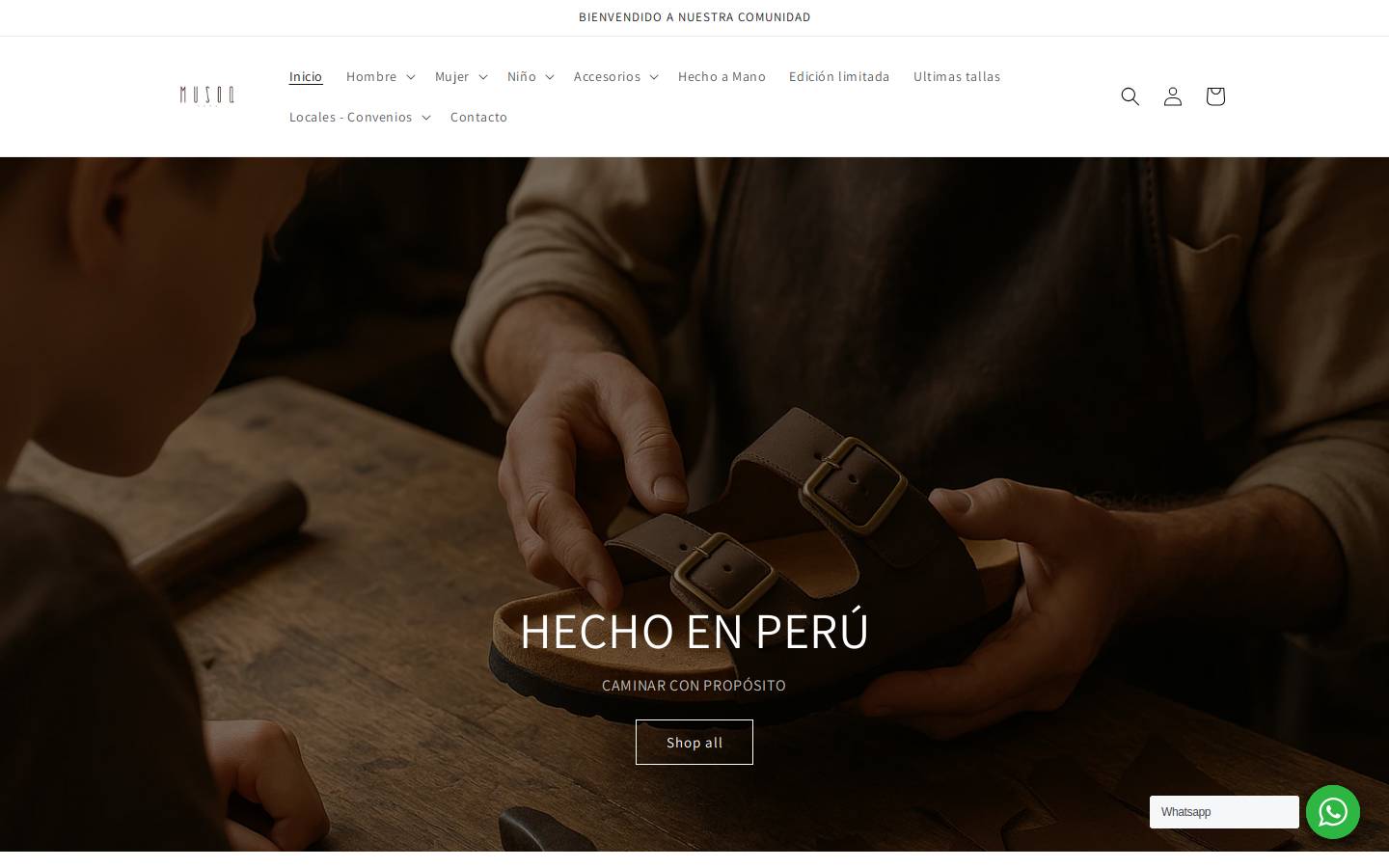 musoqperu.com homepage screenshot