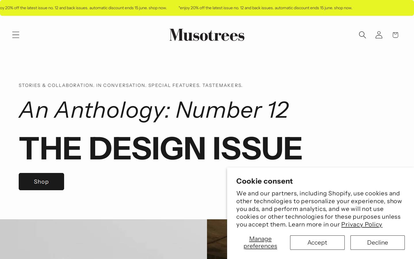 musotrees.com homepage screenshot