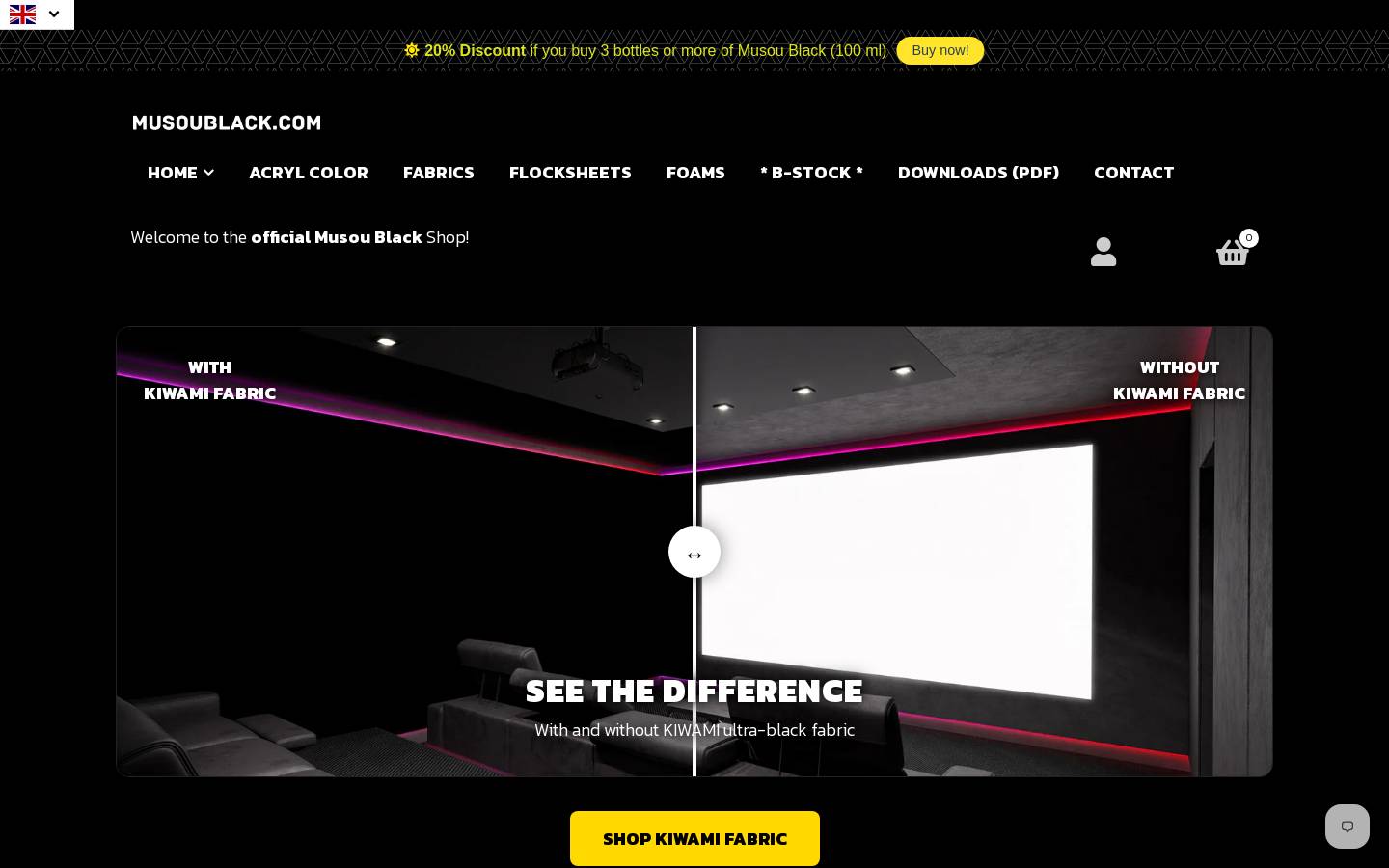musoublack.de homepage screenshot