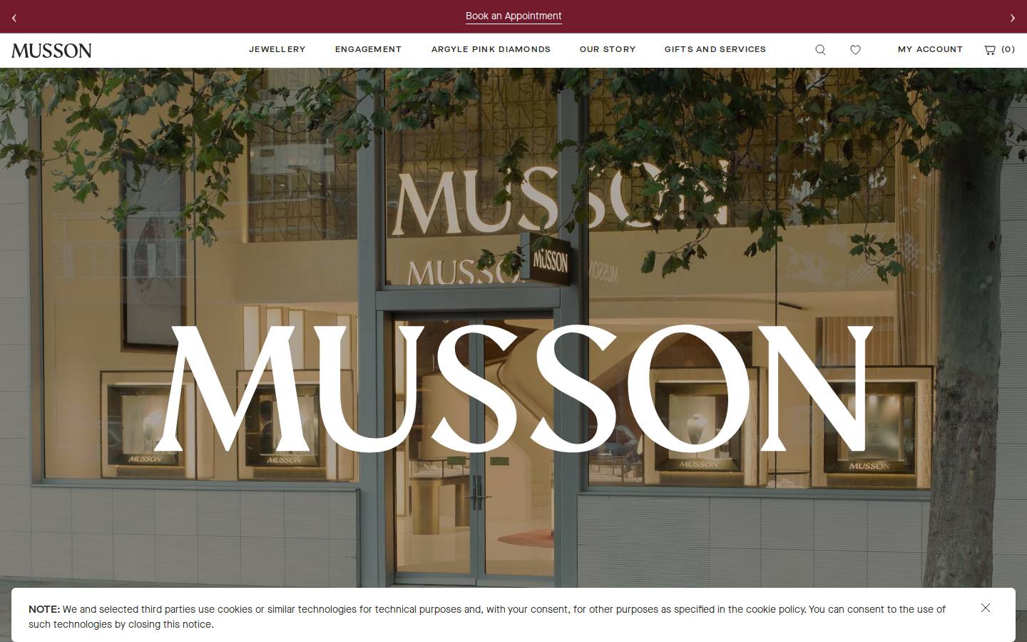 musson.com.au homepage screenshot