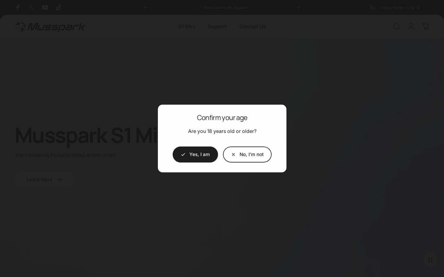 musspark.com homepage screenshot