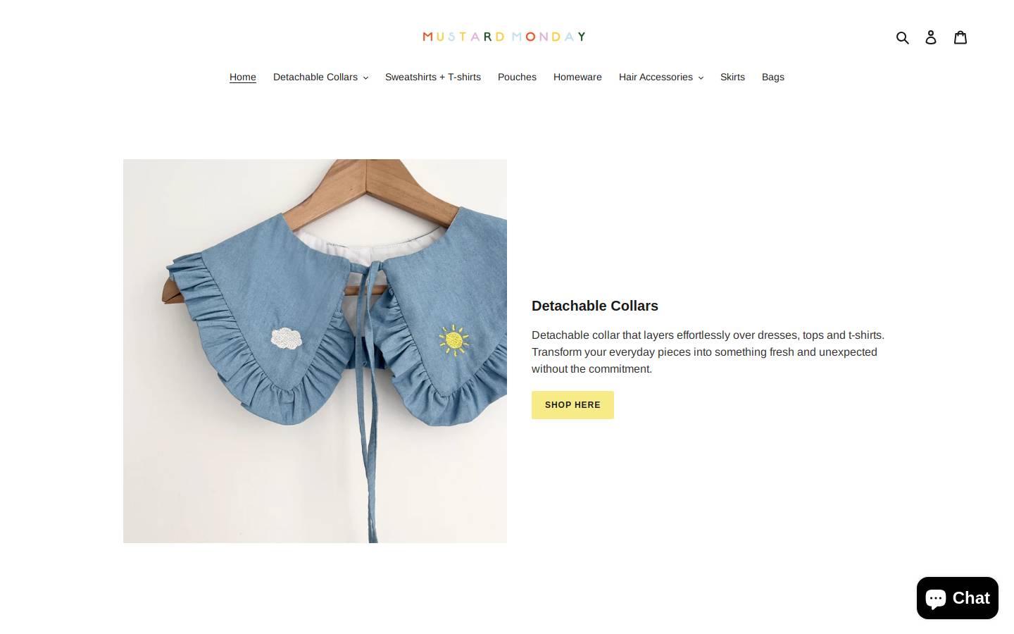 mustard-monday.com homepage screenshot