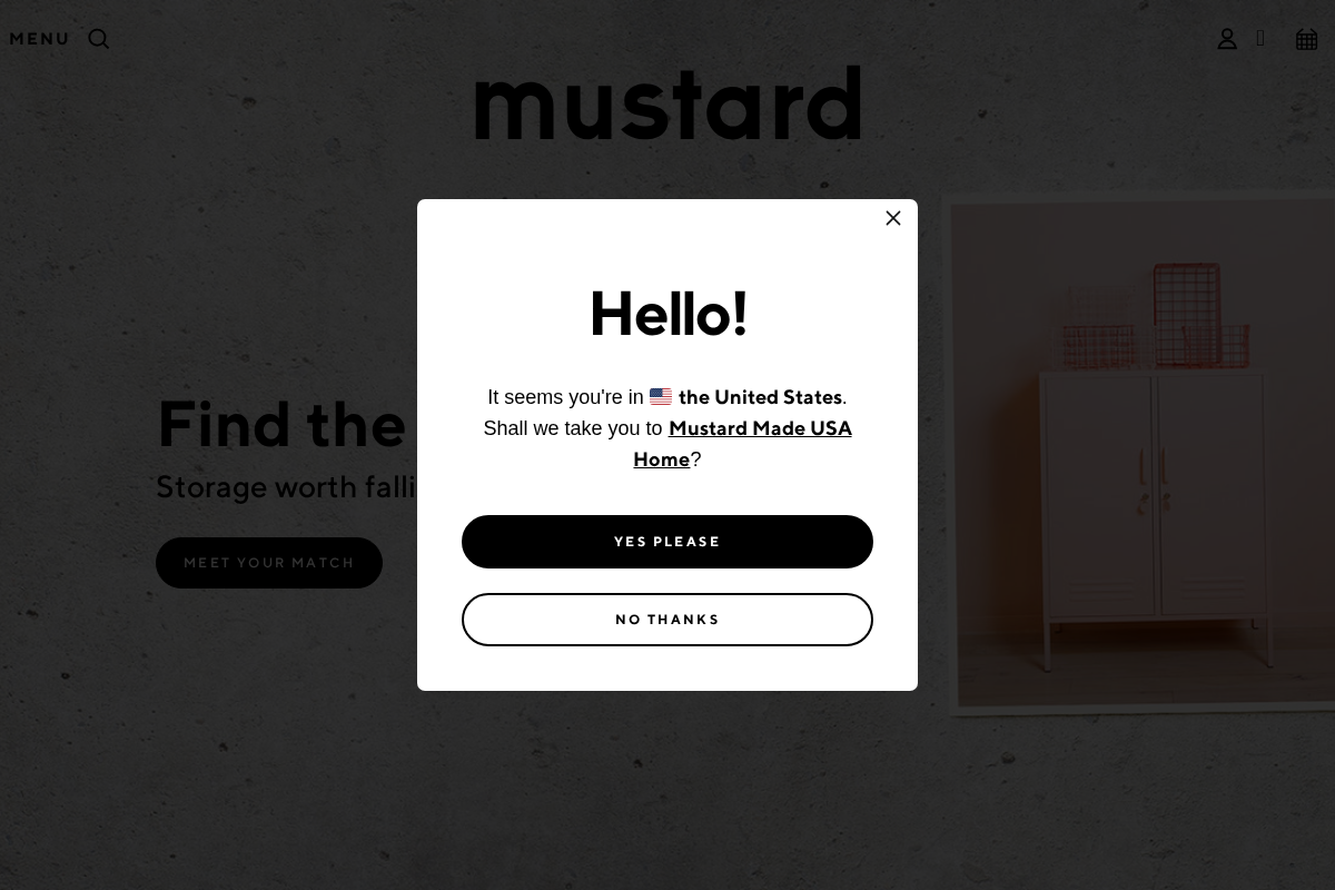 Mustard Made homepage screenshot