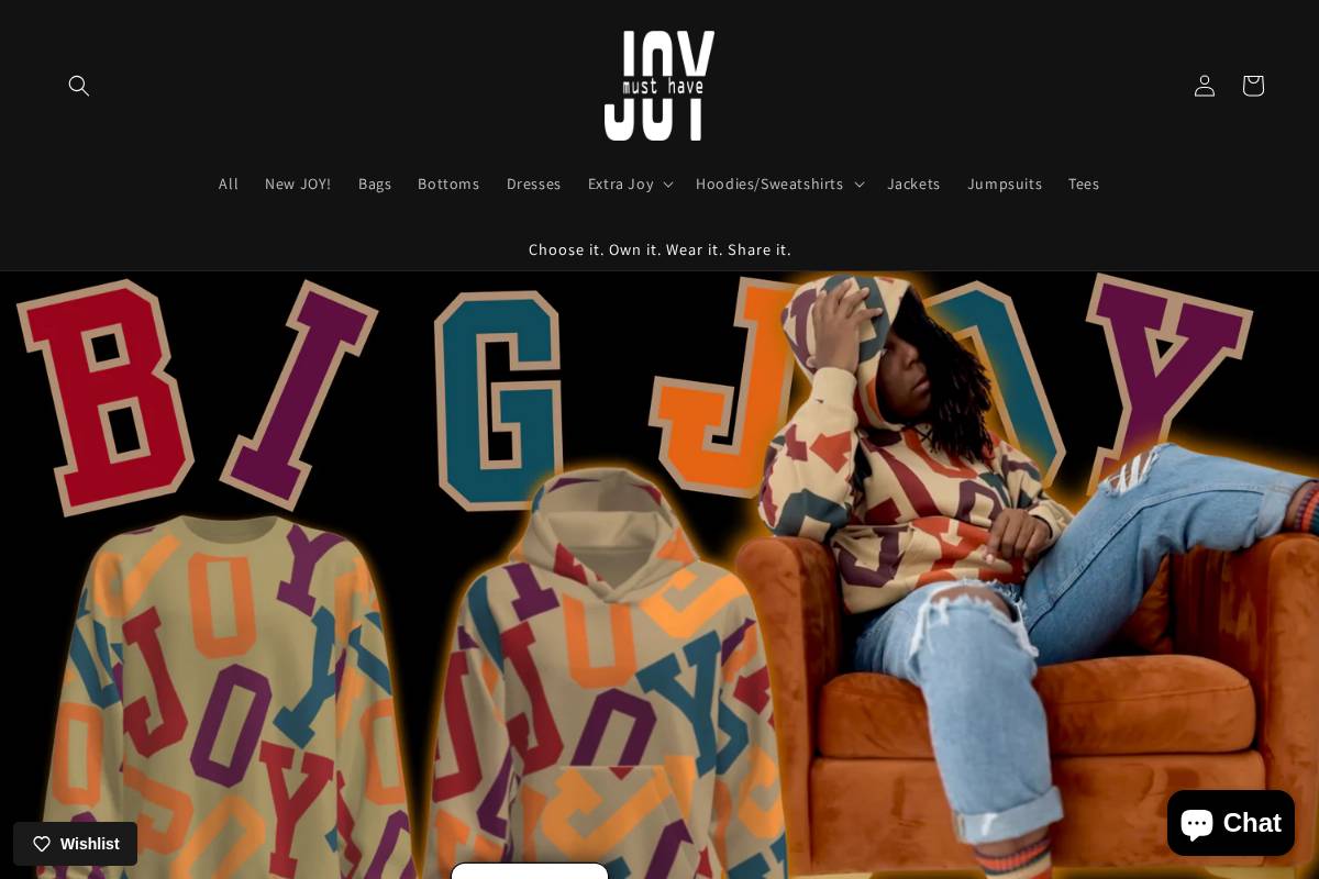 musthavejoy.com homepage screenshot
