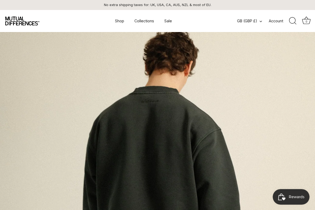 Mutual Differences homepage screenshot