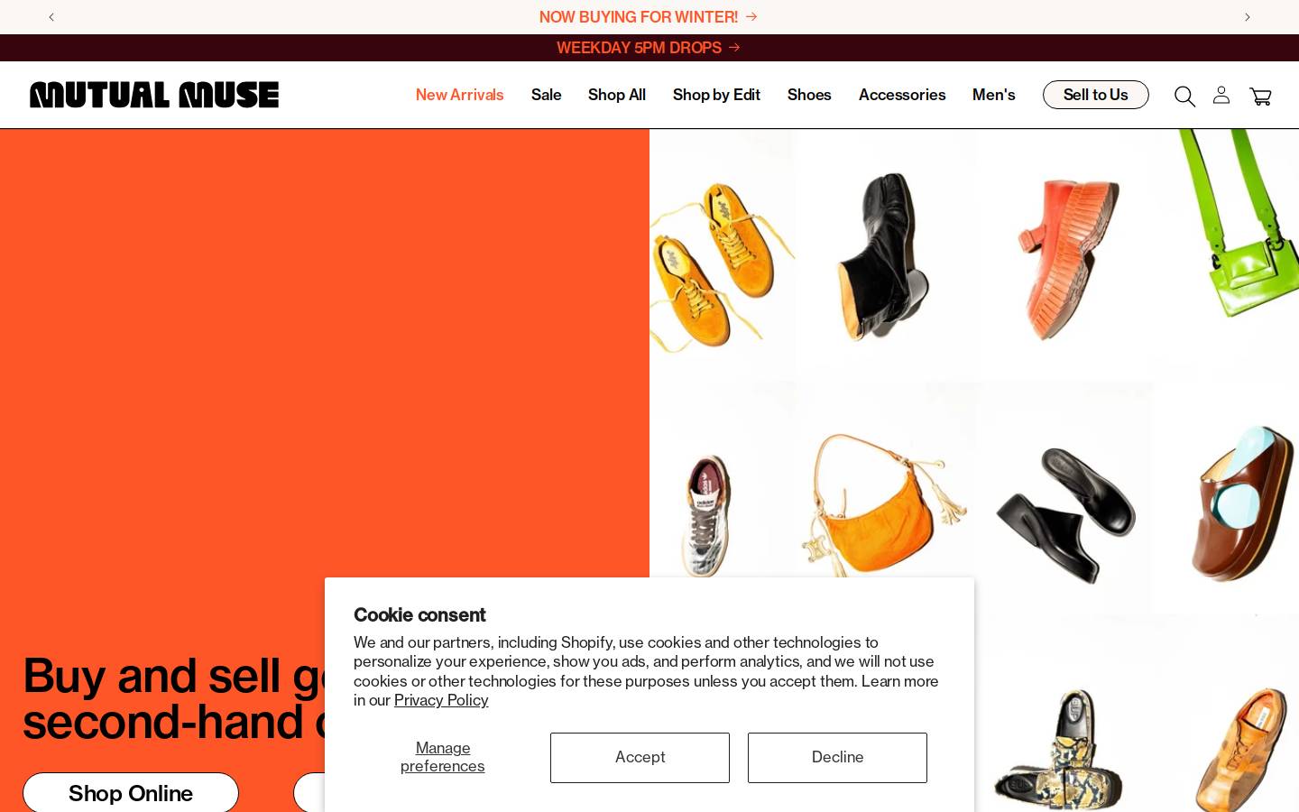 mutualmuse.net homepage screenshot