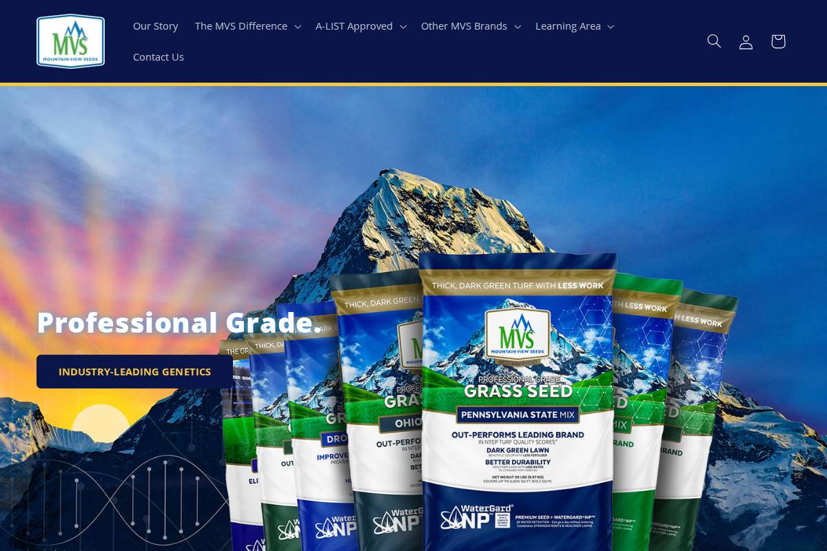 mvslawn.com homepage screenshot