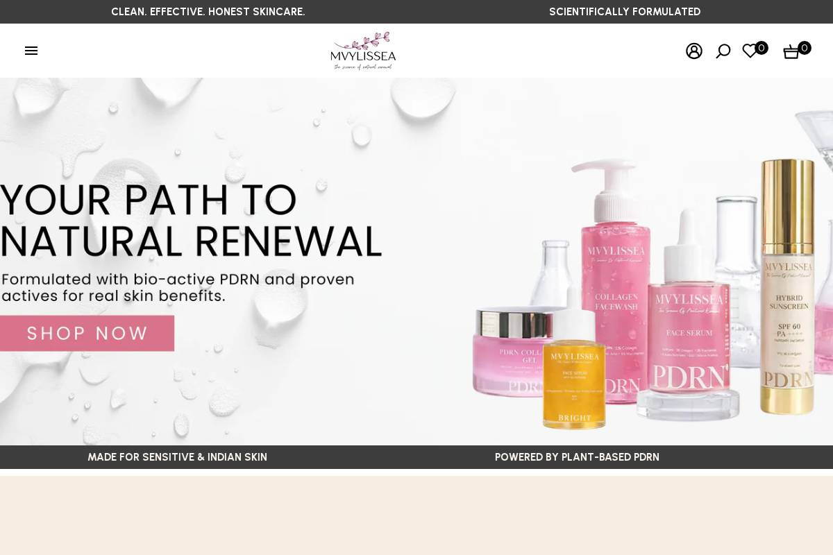 mvylissea.com homepage screenshot