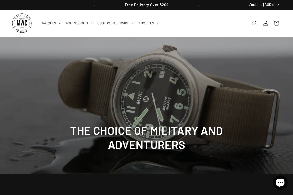 MWC homepage screenshot