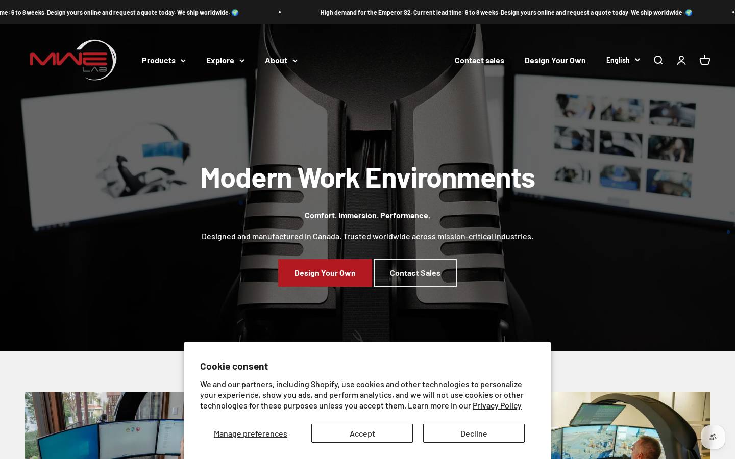 mwelab.com homepage screenshot