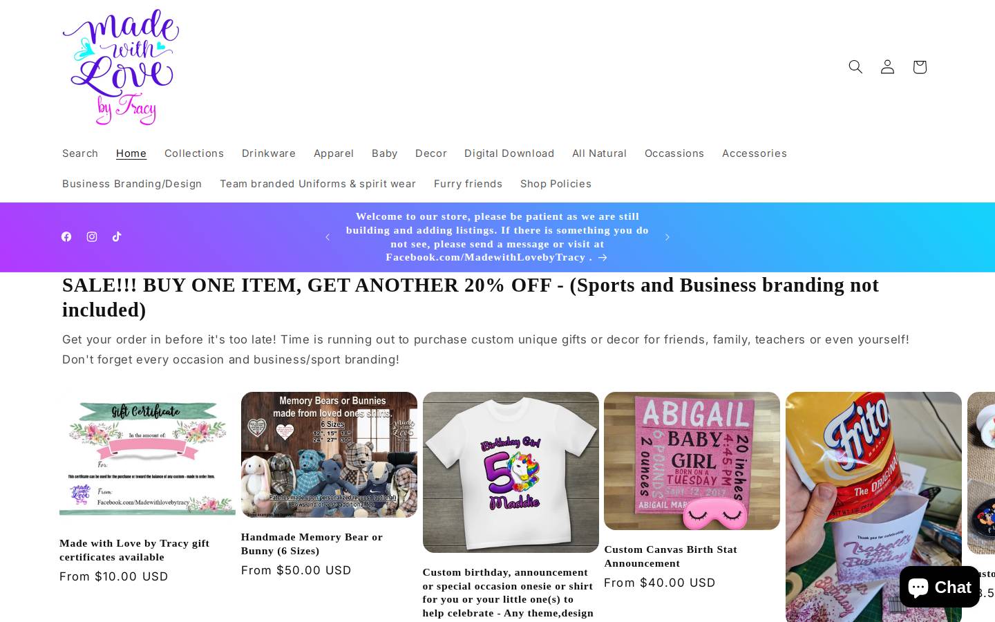mwlbytracy.com homepage screenshot