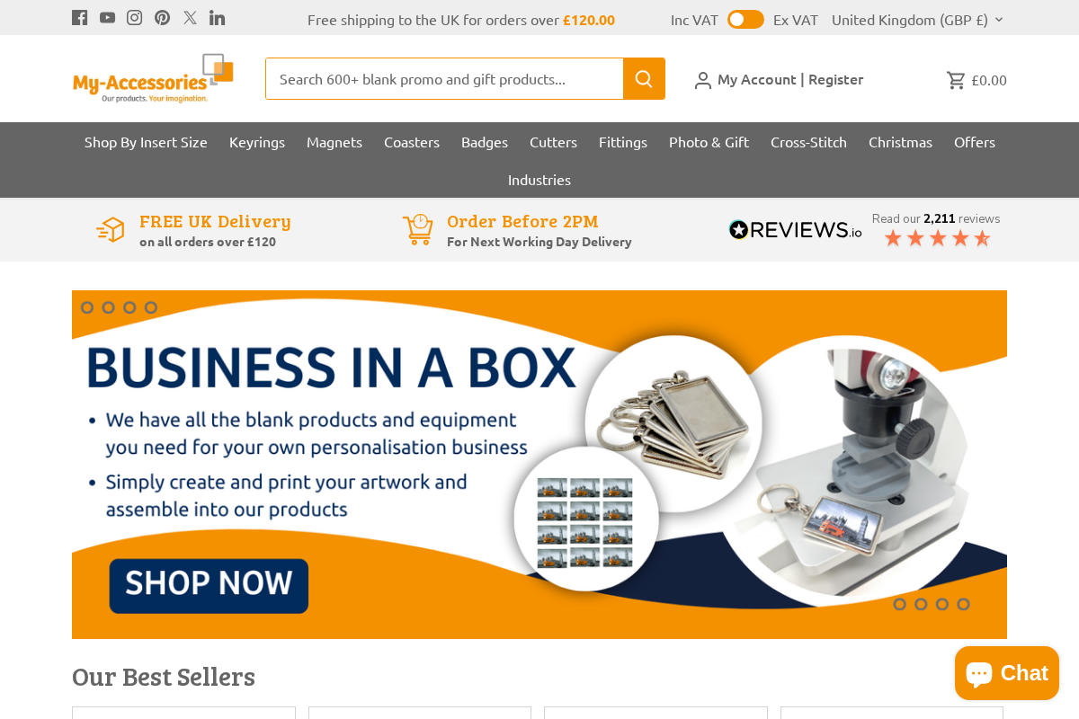 My-Accessories.co.uk homepage screenshot