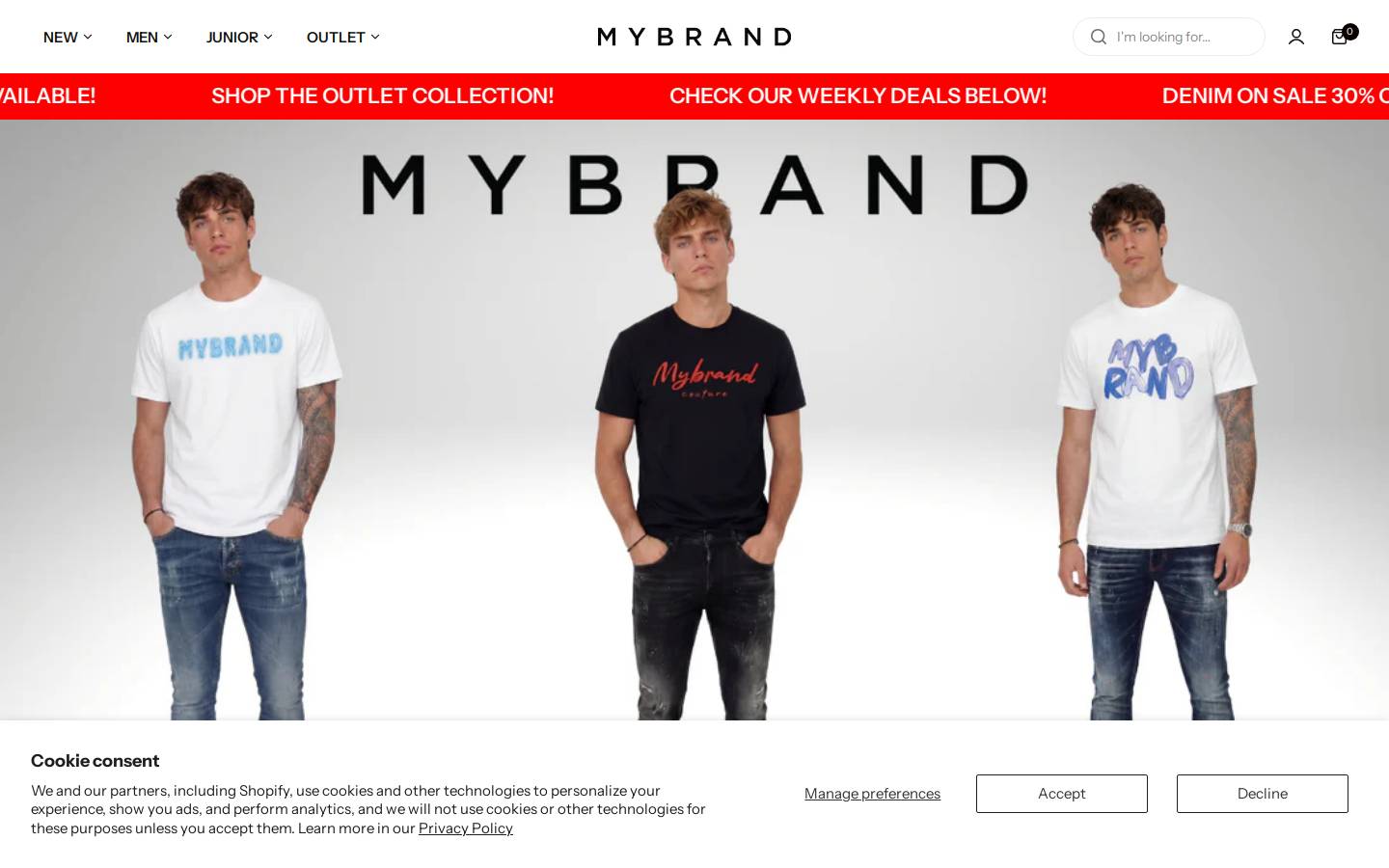 MY BRAND homepage screenshot