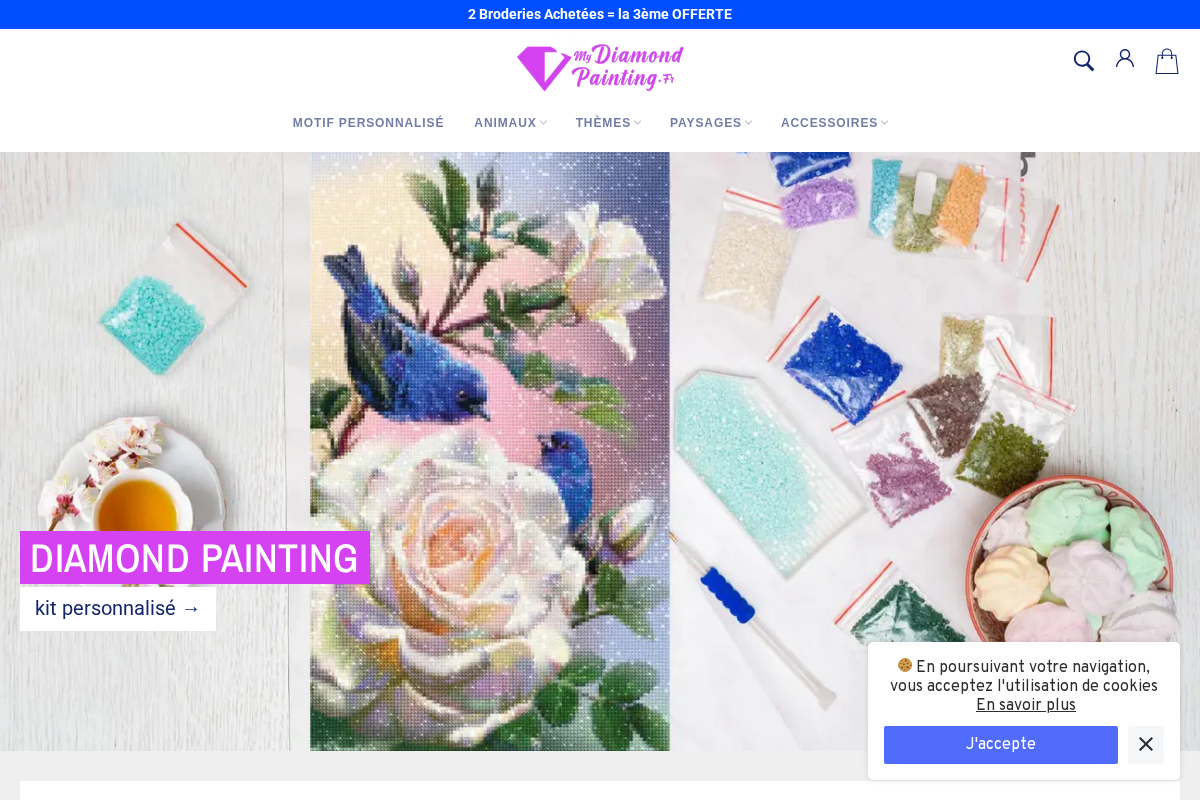 My Diamond Painting homepage screenshot