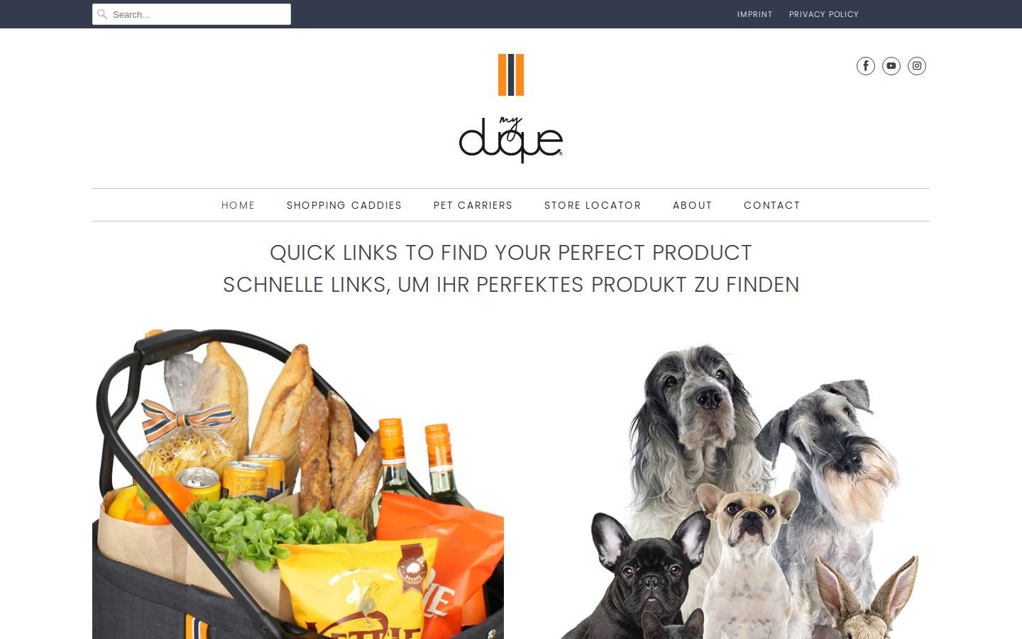 my-duque.de homepage screenshot